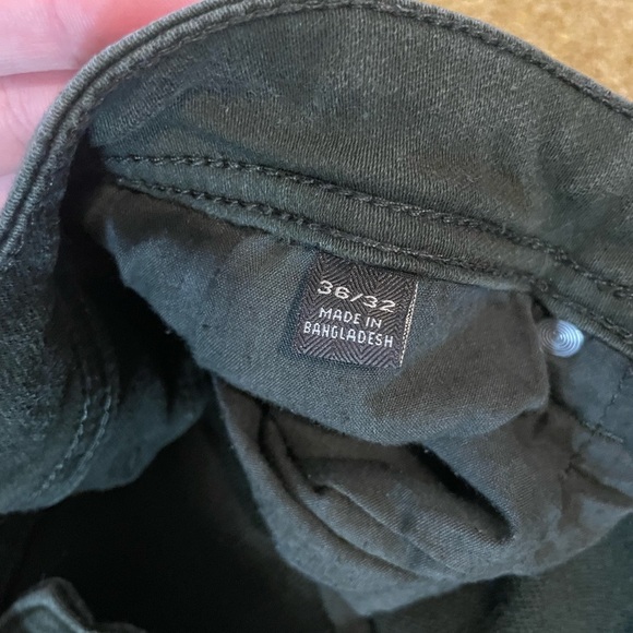 JACHS New York Army Green Men’s Straight Jeans Size 36/32 - Picture 5 of 6